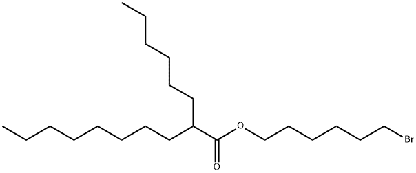 Decanoic acid, 2-hexyl-, 6-bromohexyl ester 구조식 이미지