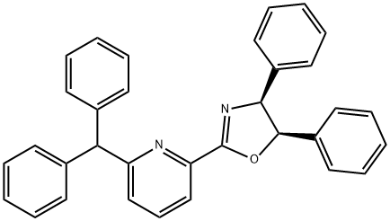 Pyridine, 2-[(4S,5R)-4,5-dihydro-4,5-diphenyl-2-oxazolyl]-6-(diphenylmethyl)- 구조식 이미지