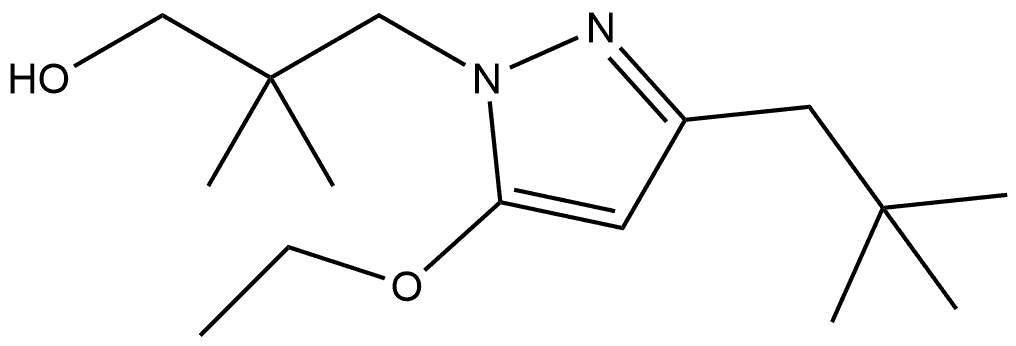 3-[3-(2,2-dimethylpropyl)-5-ethoxy-1H-pyrazol-1-yl]-2,2-dimethylpropan-1-ol Structure