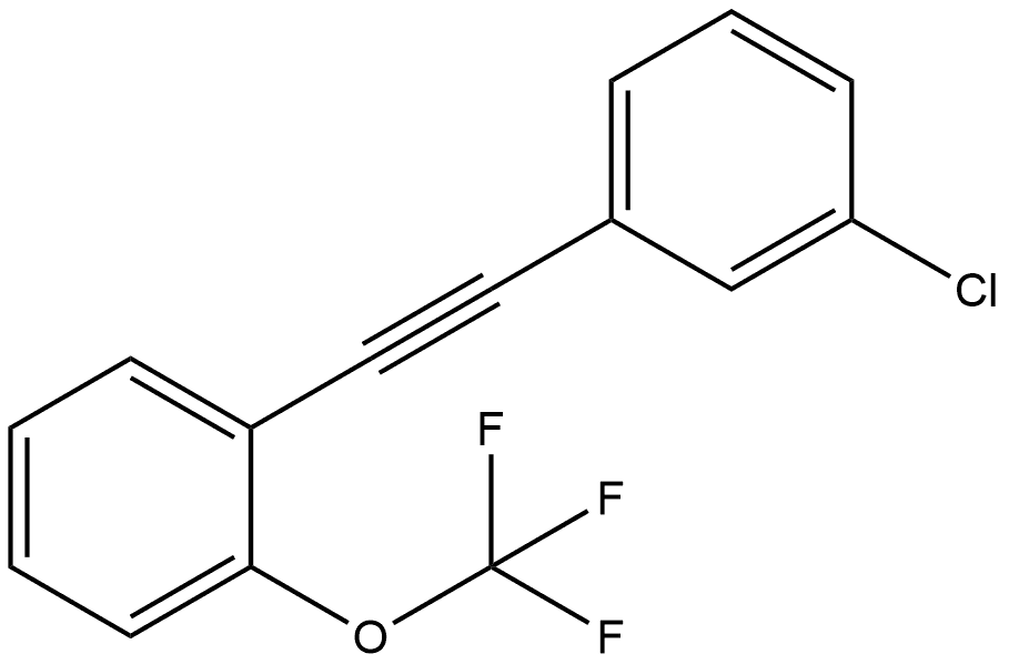 1-[2-(3-Chlorophenyl)ethynyl]-2-(trifluoromethoxy)benzene Structure