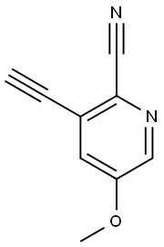 3-Ethynyl-5-methoxypicolinonitrile Structure