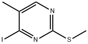 Pyrimidine, 4-iodo-5-methyl-2-(methylthio)- 구조식 이미지