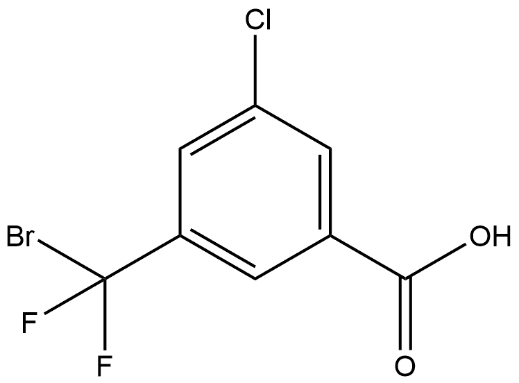 3-(Bromodifluoromethyl)-5-chlorobenzoic acid 구조식 이미지