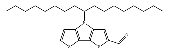 4H-Dithieno[3,2-b:2',3'-d]pyrrole-2-carboxaldehyde, 4-(1-octylnonyl)- Structure