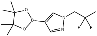 1H-Pyrazole, 1-(2,2-difluoropropyl)-4-(4,4,5,5-tetramethyl-1,3,2-dioxaborolan-2-yl)- Structure