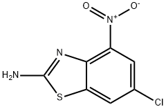 2-Benzothiazolamine, 6-chloro-4-nitro- 구조식 이미지