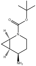 rac-tert-butyl (1R,5R,6R)-5-amino-2-azabicyclo[4.1.0]heptane-2-carboxylate Structure