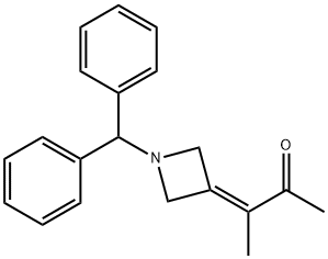 3-(1-Benzhydrylazetidin-3-ylidene)butan-2-one Structure