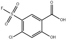 4-chloro-5-(fluorosulfonyl)-2-hydroxybenzoic acid Structure