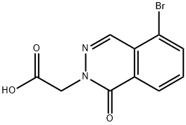 2-(5-bromo-1-oxo-1,2-dihydrophthalazin-2-yl)acetic acid Structure