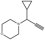 4-(1-cyclopropylprop-2-yn-1-yl)morpholine Structure