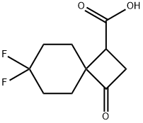 7,7-difluoro-3-oxospiro[3.5]nonane-1-carboxylic acid Structure