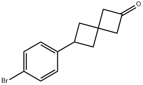 6-(4-bromophenyl)spiro[3.3]heptan-2-one Structure