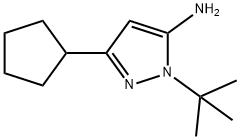 1-tert-butyl-3-cyclopentyl-1H-pyrazol-5-amine Structure