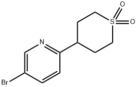 4-(5-bromopyridin-2-yl)-1lambda6-thiane-1,1-dione Structure