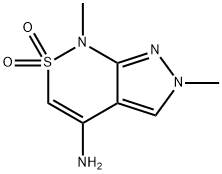 4-amino-1,6-dimethyl-1H,6H-2lambda6-pyrazolo[3,4-c][1,2]thiazine-2,2-dione Structure