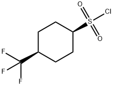 (1s,4s)-4-(trifluoromethyl)cyclohexane-1-sulfonyl chloride, cis Structure