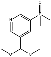 3-(dimethoxymethyl)-5-(dimethylphosphoryl)pyridine Structure