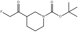 tert-butyl 3-(2-fluoroacetyl)piperidine-1-carboxylate Structure