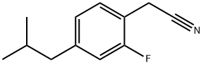 2-[2-fluoro-4-(2-methylpropyl)phenyl]acetonitrile Structure