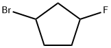 1-bromo-3-fluorocyclopentane Structure