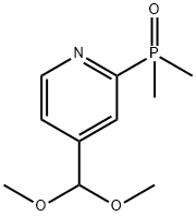 4-(dimethoxymethyl)-2-(dimethylphosphoryl)pyridine Structure