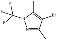 4-bromo-3,5-dimethyl-1-(trifluoromethyl)-1H-pyrazole Structure