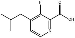 3-fluoro-4-(2-methylpropyl)pyridine-2-carboxylic acid Structure