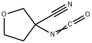 3-Furancarbonitrile, tetrahydro-3-isocyanato- Structure