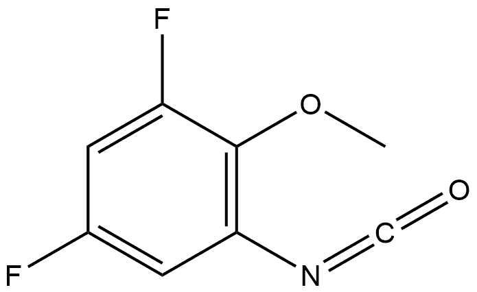 1,5-difluoro-3-isocyanato-2-methoxybenzene Structure