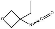 Oxetane, 3-ethyl-3-isocyanato- Structure