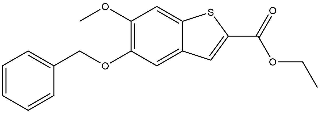 ethyl 5-(benzyloxy)-6-methoxybenzo[b]thiophene-2-carboxylate Structure