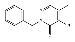 3(2H)-Pyridazinone, 4-chloro-5-methyl-2-(phenylmethyl)- Structure