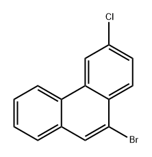 Phenanthrene, 10-bromo-3-chloro- Structure