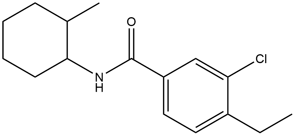 3-Chloro-4-ethyl-N-(2-methylcyclohexyl)benzamide Structure