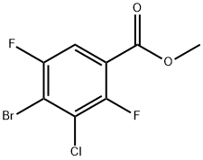 Benzoic acid, 4-bromo-3-chloro-2,5-difluoro-, methyl ester Structure