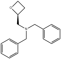 2-Oxetanemethanamine, N,N-bis(phenylmethyl)-, (2S)- Structure