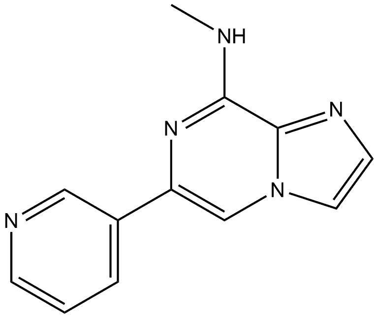 N-Methyl-6-(3-pyridinyl)imidazo[1,2-a]pyrazin-8-amine Structure