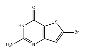 Thieno[3,2-d]pyrimidin-4(3H)-one, 2-amino-6-bromo- 구조식 이미지