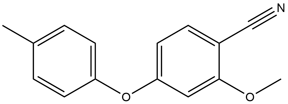 2-Methoxy-4-(4-methylphenoxy)benzonitrile Structure
