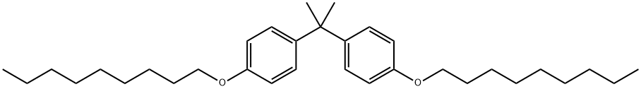 Benzene, 1,1'-(1-methylethylidene)bis[4-(nonyloxy)- Structure