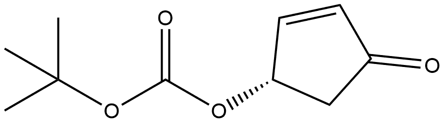 1,1-Dimethylethyl (1S)-4-oxo-2-cyclopenten-1-yl carbonate Structure