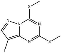 8-Iodo-2,4-bis(methylthio)pyrazolo[1,5-a]-1,3,5-triazine Structure