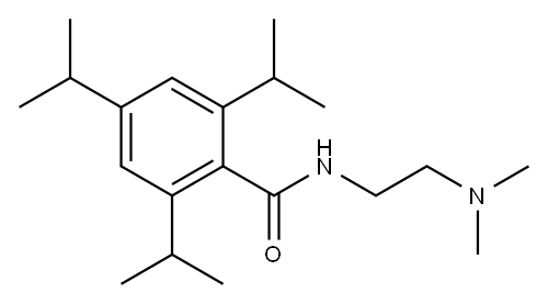 Benzamide, N-[2-(dimethylamino)ethyl]-2,4,6-tris(1-methylethyl)- Structure