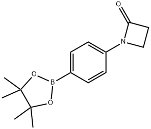 1-[4-(4,4,5,5-Tetramethyl-1,3,2-dioxaborolan-2-yl)phenyl]-2-azetidinone Structure