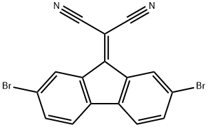 Propanedinitrile, 2-(2,7-dibromo-9H-fluoren-9-ylidene)- Structure