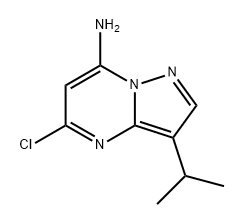 Pyrazolo[1,5-a]pyrimidin-7-amine, 5-chloro-3-(1-methylethyl)- Structure