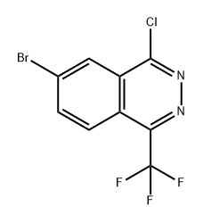Phthalazine, 6-bromo-4-chloro-1-(trifluoromethyl)- 구조식 이미지