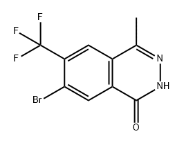 1(2H)-Phthalazinone, 7-bromo-4-methyl-6-(trifluoromethyl)- Structure