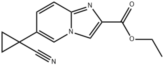 Ethyl 6-(1-cyanocyclopropyl)imidazo[1,2-a]pyridine-2-carboxylate Structure